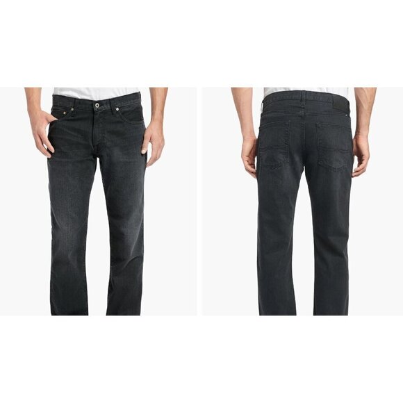 Lucky Brand Other - Lucky Brand 221 Mens Original Straight Fit Cropped Jeans 34x28 Black AN EXC